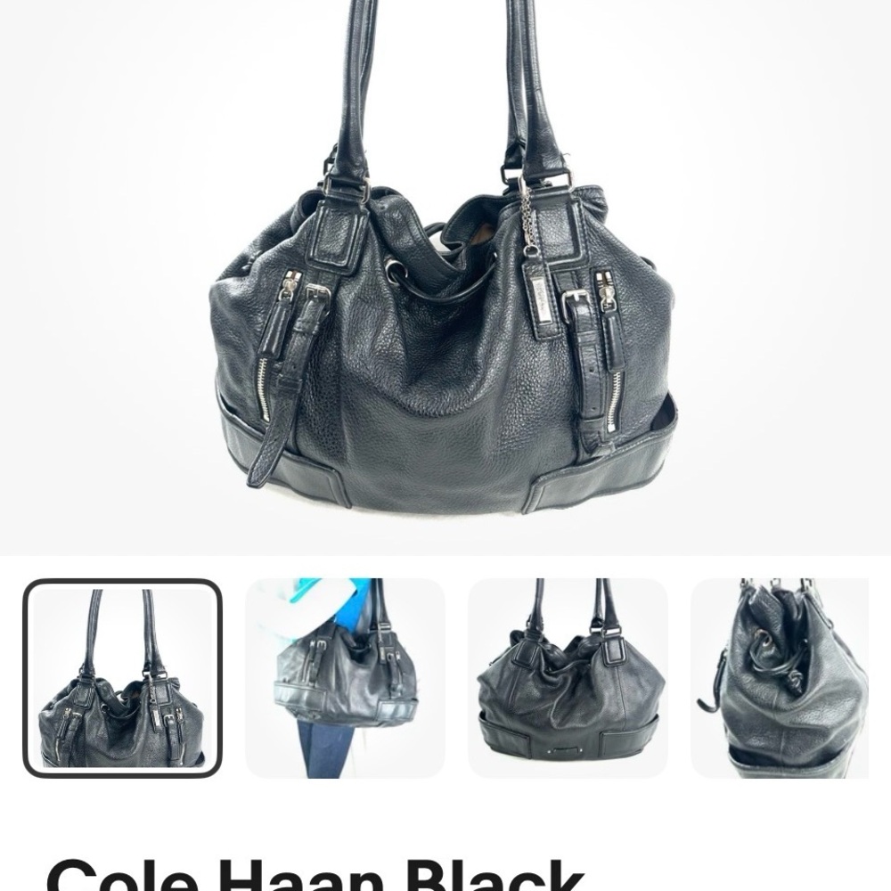 Cole haan large bucket hobo shoulder Leather Handbag -